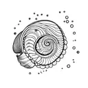 sea shell  tattoo design idea