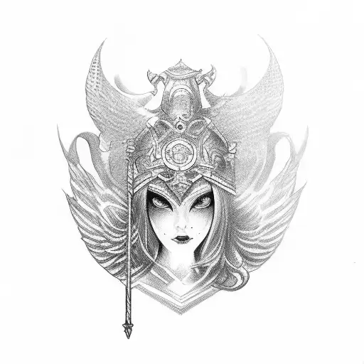 justice goddes themis  tattoo design idea
