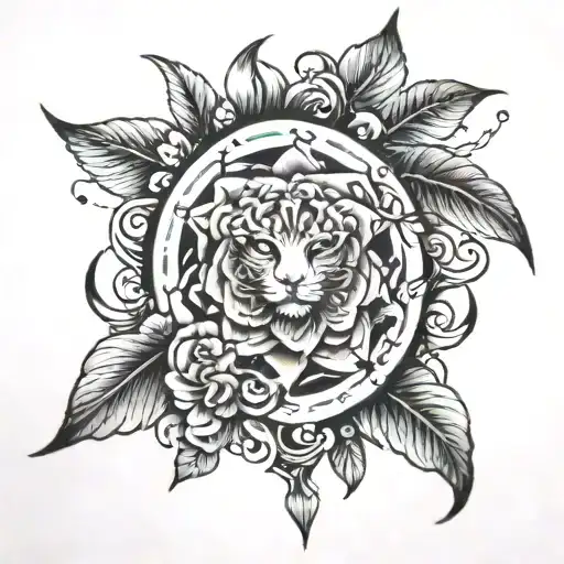 11:11 4:44 tattoo design idea