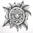 11:11 4:44 tattoo design idea