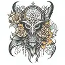 11:11 4:44 tattoo design idea