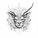 taurus tattoo design idea