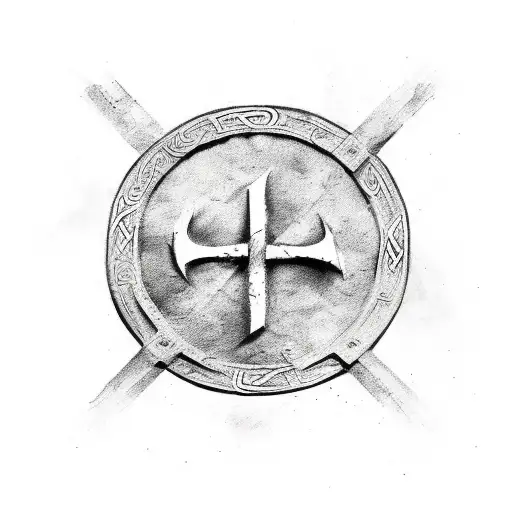 Viking Runes conveying strength, Overcoming adversity, and superiority tattoo design idea