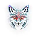 snow fox 3 tattoo design idea
