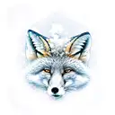 snow fox 3 tattoo design idea