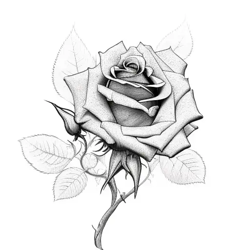 a  cross with rose vines  tattoo design idea