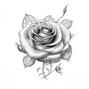 a  cross with rose vines  tattoo design idea