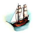 boat tattoo design idea