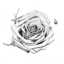 dead roses with forever and always on one vine tattoo design idea