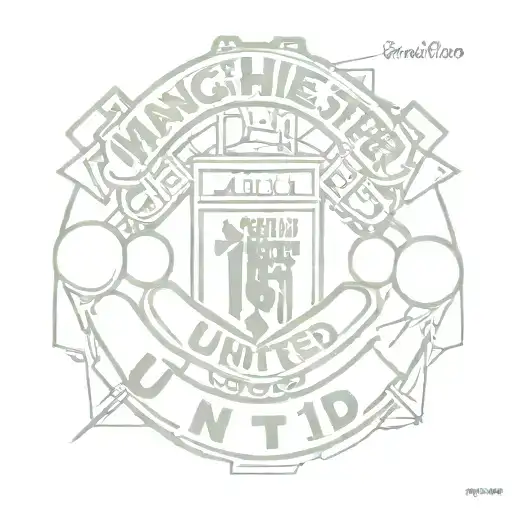 Combining Manchester United logo with a football design tattoo design idea