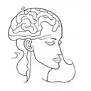 adhd brain tattoo design idea