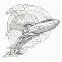 be, tornado tattoo design idea