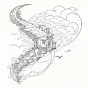 be, tornado tattoo design idea