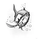 marlin tattoo design idea