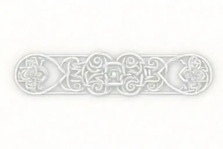 celtic knot with flowers    tattoo design idea