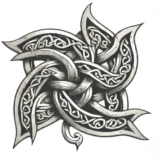Celtic dara knot tattoo design idea