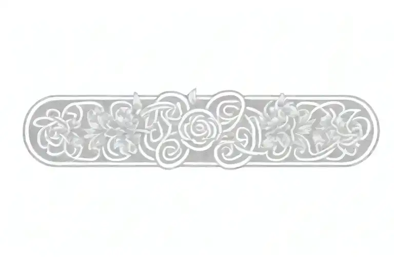 celtic knot with flowers   tattoo design idea