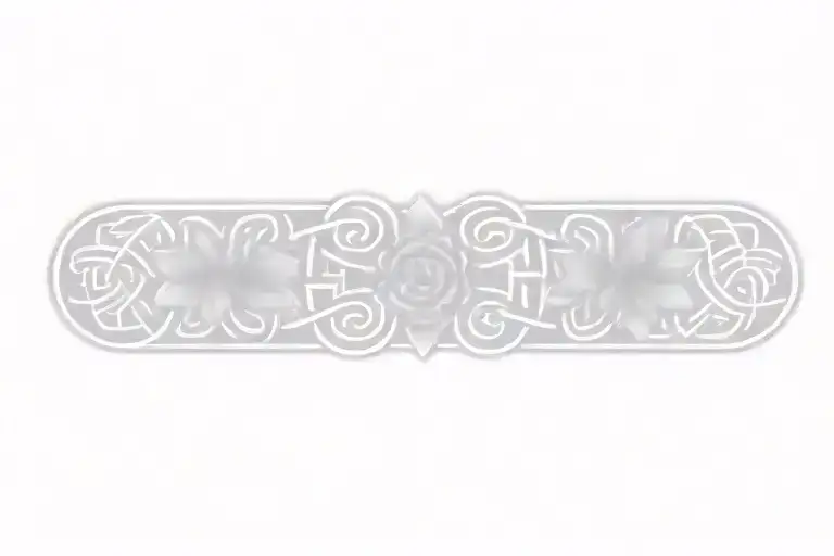 celtic knot with flowers    tattoo design idea