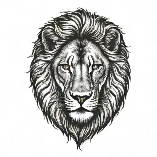 lion tattoo design idea