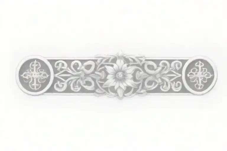 celtic knot design with flowers   tattoo design idea