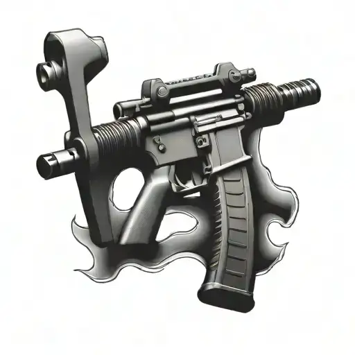 AR15 tattoo design idea