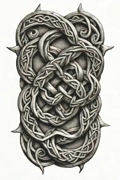celtic knot  tattoo design idea