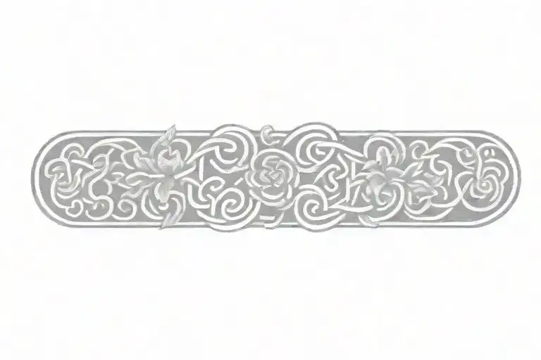 celtic knot with flowers   tattoo design idea