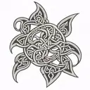 celtic band tattoo design idea