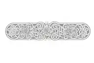 celtic knot with flowers   tattoo design idea