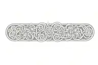 celtic knot with flowers   tattoo design idea