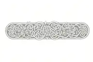 celtic knot with flowers   tattoo design idea