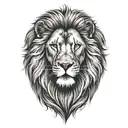 lion tattoo design idea