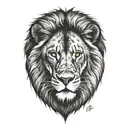 lion tattoo design idea