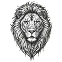 lion tattoo design idea