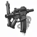 AR15 tattoo design idea