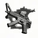 AR15 tattoo design idea