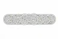 celtic knot with flowers   tattoo design idea