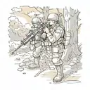 sapper without the right to make mistakes tattoo design idea