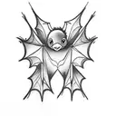 many small bats tattoo design idea
