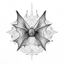 many small bats tattoo design idea