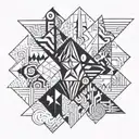 Paradox, Humour and Change tattoo design idea