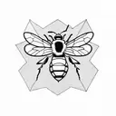 Honey Bee tattoo design idea