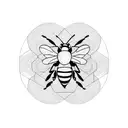 Honey Bee tattoo design idea