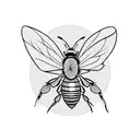 Honey Bee tattoo design idea
