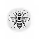 Honey Bee tattoo design idea