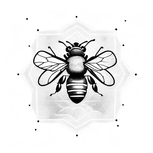 Honey Bee tattoo design idea