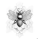 Honey Bee tattoo design idea