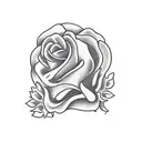 lioin with crown with rose and British red cross tattoo design idea