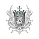 England rose lion crown England flag  tattoo design idea