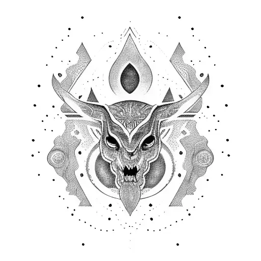 gnostic galaxy sleeve tattoo design idea